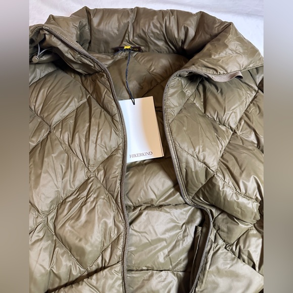 Hikerkind Packable Puffer Quilted Jacket olive size L - Picture 8 of 8